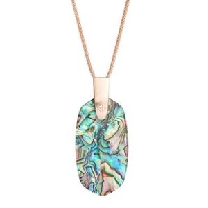 NEW ⭐️ Kendra Scott Abalone Rose Gold Necklace